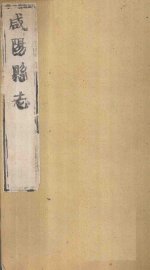 咸阳县志  第4册  卷17-22 - 封面图