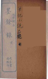 墨馀录  下 - 封面图