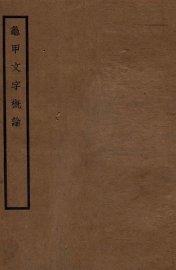 龟甲文字概论 - 封面图